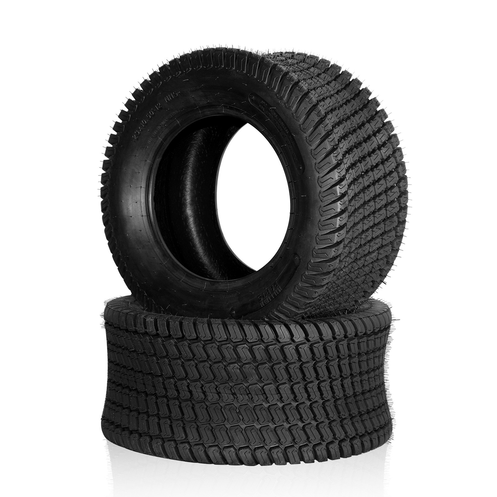 Two 23x10.50-12 Lawn Mower Garden Tractor Turf Tires 6 Ply 23x10.5-12 23 1050 12