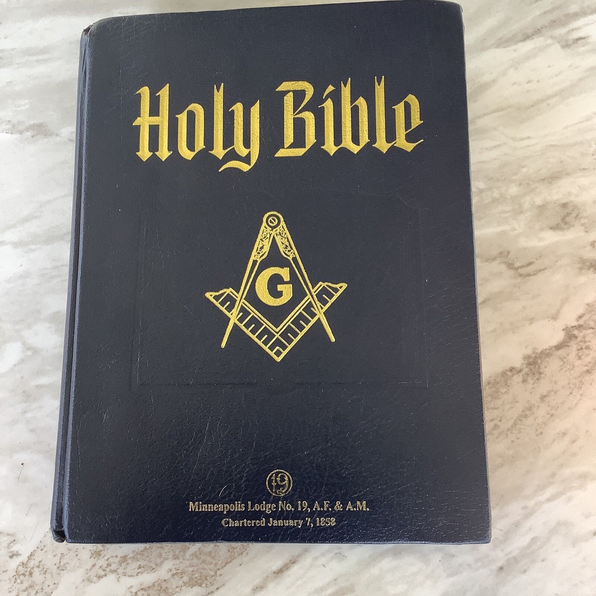 Vintage Freemasons Masonic Holy Bible Masons Deluxe