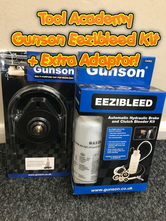 GUNSON Brake & Clutch Bleeder Kit FOR Home DIY Use WITH EXTRA MULTI