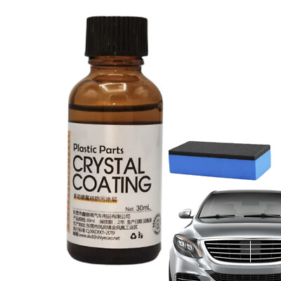 30ml Car Trim Coating Kit Interior Exterior Cleaner & Restorer Refurbish Agent`