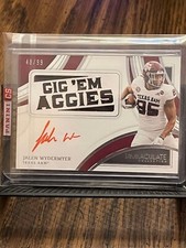 JALEN WYDERMYER 2022 IMMACULATE TEXAS A&M AGGIES DUAL JERSEY PATCH AUTO RPA /99!