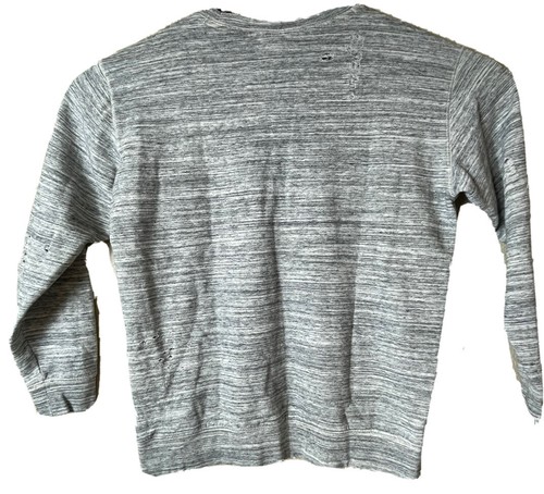 Victoria's Secret PINK Size Small Distressed Gray Pullover Sweatshirt Logo - Picture 2 of 7