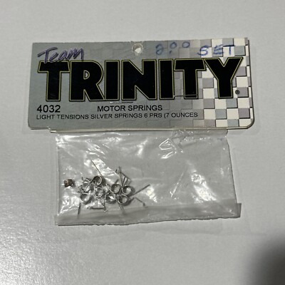 Team Trinity Motor Springs Light Tension Chrome 7 ounces (12 pcs) #4032