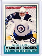 2020-21 O-Pee-Chee Mikhail Berdin Marquee Rookies/Recrues De Renom Aqua Blue