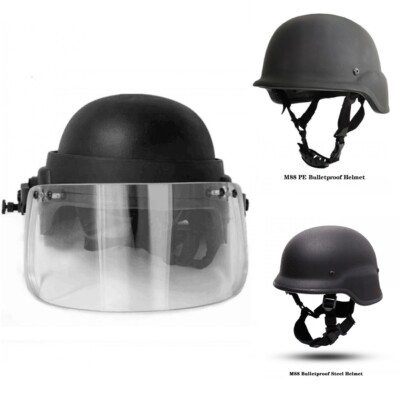 US PASGT(M88) Bulletproof Helmet Ballistic Face Shield NIJ 3A