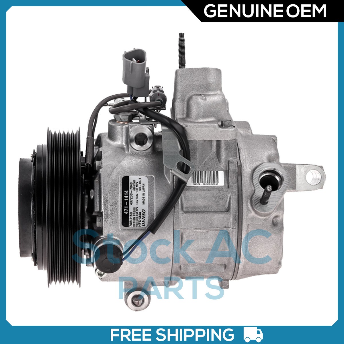 A/C Compressor OEM Denso 7SBU16C for Lexus SC430 QR | eBay