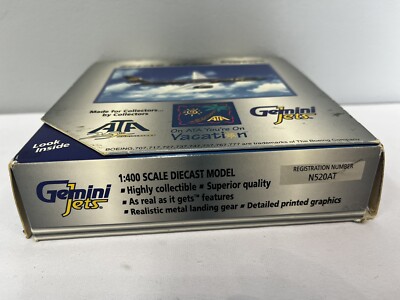 Gemini Jets 1:400, ATA, 25th Anniversary, 757-200, #N520AT