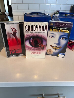 Vintage Horror VHS SEALED Candyman - Silence Of Lambs - Psycho