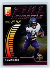 DALVIN COOK 2023 Panini Donruss Elite Full Throttle PINK FOIL Minnesota Vikings