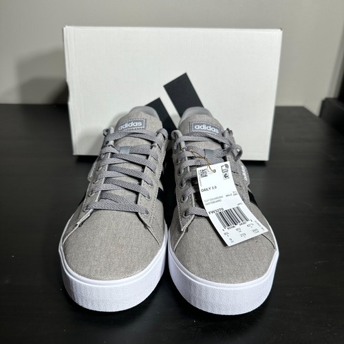Adidas Daily 3.0 Low Men’s Size 9 Casual Lifestyle Shoes Gray Black FW3270 - Picture 3 of 11