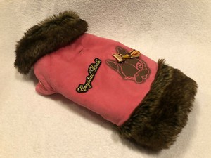 Creative Yoko Crystal Ball Hot Pink Winter Coat (3S)