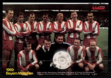FC Bayern München Kicker Mannschaftsbild Deutscher Meister 1969 + G 42049