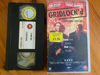 Gridlock'd - Tim Roth  Tupac Shakur VHS VIDEO  ex rental small box