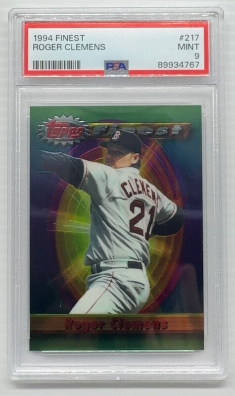 1994 Finest Roger Clemens #217 PSA 9 Mint Red Sox