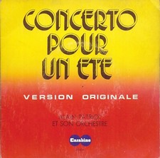 SP 45 RPM (7") Alain Patrick " Concerto pour un été "