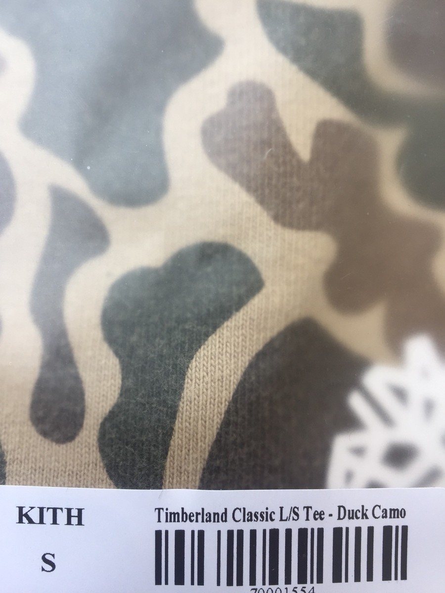 【Haru 】KITH x Timberland L/S Tee Kith x Timberland Classic L/S Tee Duck Camo NWT Sz S | eBay