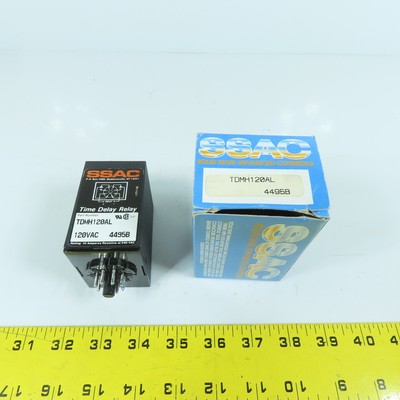 SSAC TDMH120AL Zeit Verzögerung Relais 120VAC Neu
