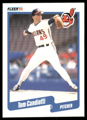 1990 Fleer #488a Tom Candiotti