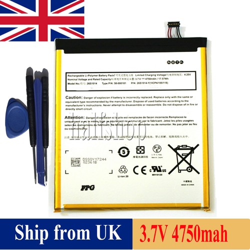 New Battery For Amazon Fire HD 8 7th Gen SX0340T 58000181 26S1014 MC