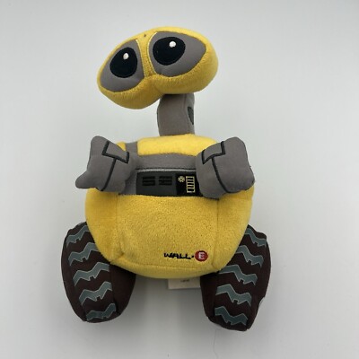 Disney Parks Pixar Wall-E Plush 9  Plush Toy Robot- Rare Yellow Head