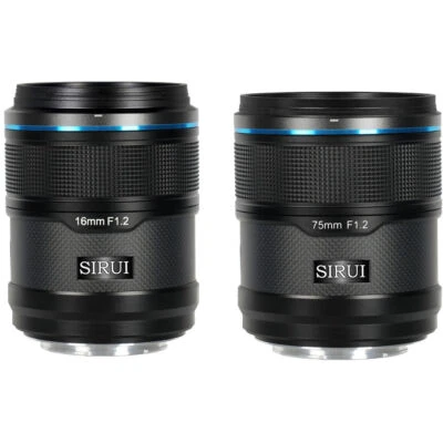 Sirui Sniper 2 Lens Kit- 16mm f/1.2 , 75mm f/1.2 (Sony E , Nikon Z , FUJIFILM X)