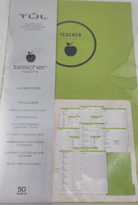 TUL  Discbound Refill Teacher Inserts Junior Size 5 1/2'' x 8 1/2'' 50 Sheets