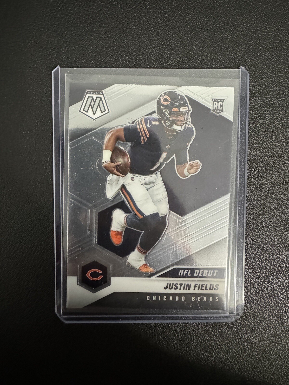 2021 Panini Mosaic Justin Fields Base #242 RC NFL Debut Chicago Bears