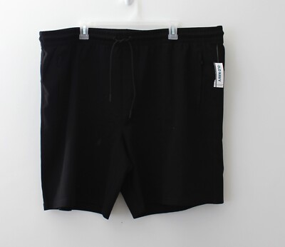 Old Navy Mens Dynamic Fleece Shorts inseam Black Size XXXL NWT