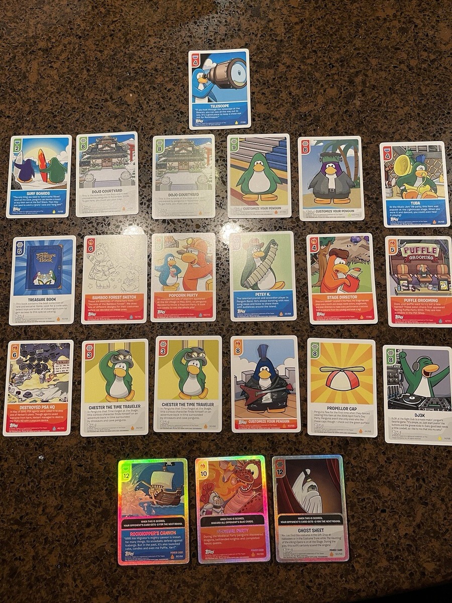 Club Penguin Card Jitsu, Rare, Authentic Cards, Easy Resell Value