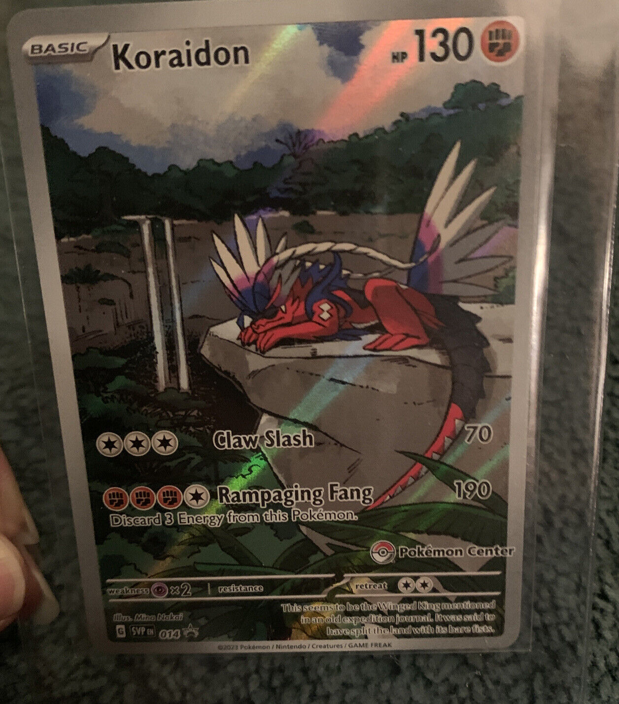 Miraidon & Koraidon - Scarlet & Violet - SVP013 - SVP014 - Black Star Promo  Pokemon Card Lot - Illustrator Holo Foil