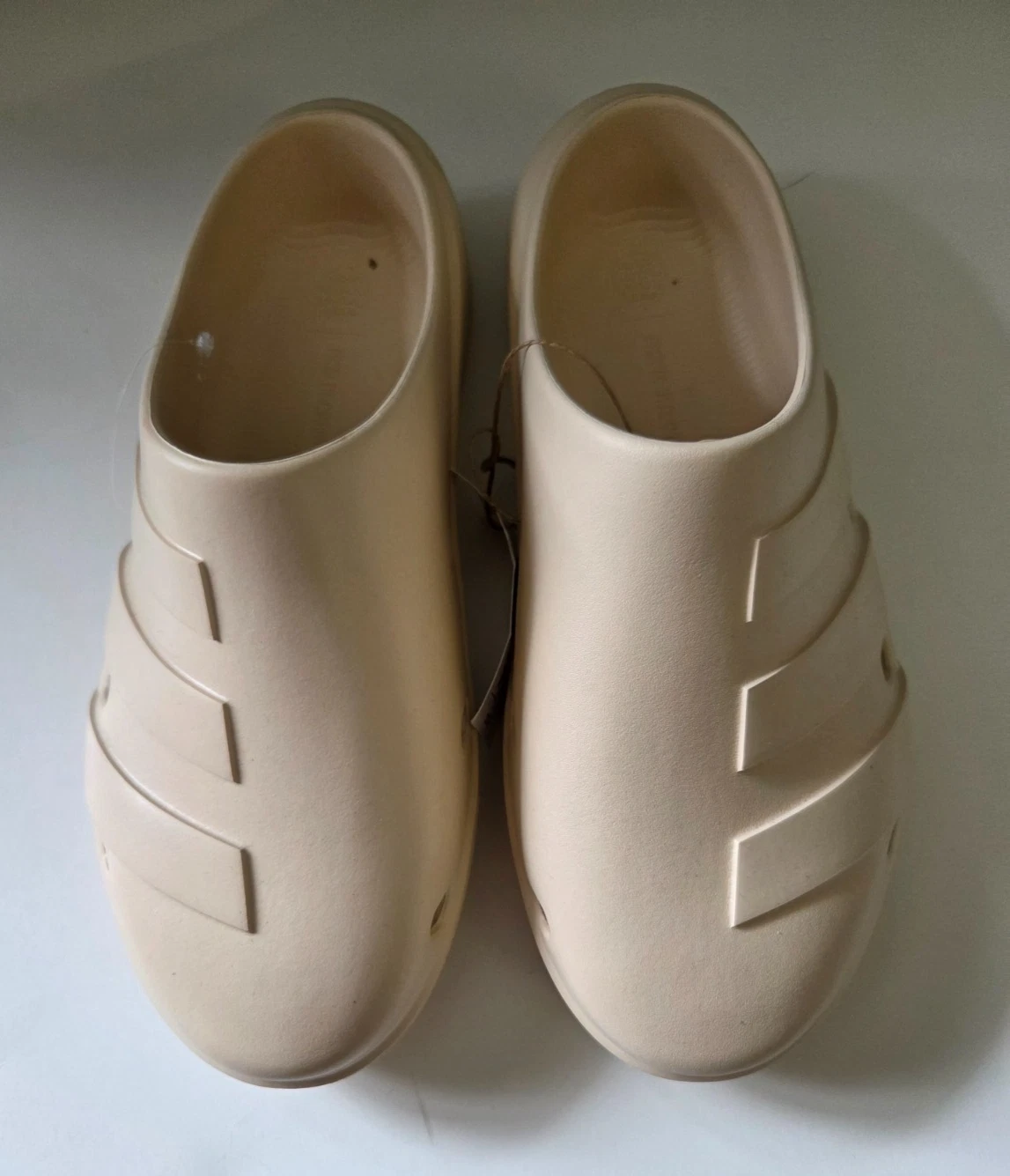 Scarpe Adidas Adicane Zoccoli Mules Sabbia Beige Slip On Unisex Nuove con etichette Uomo 7 Donna 8