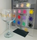 Gin glass personalised name vinyl decal stickers