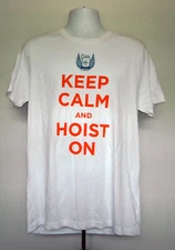 Samuel Adams Octoberfest Beer Keep Calm and Hoist On T Shirt Mens Large