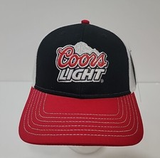 NEW COORS LIGHT Embroidered HAT 5 PANEL HIGH CROWN TRUCKER SNAPBACK VINTAGE