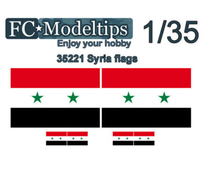 FC Model Trend Water-slide Decal for 1/35 Adaptable Flags Syria