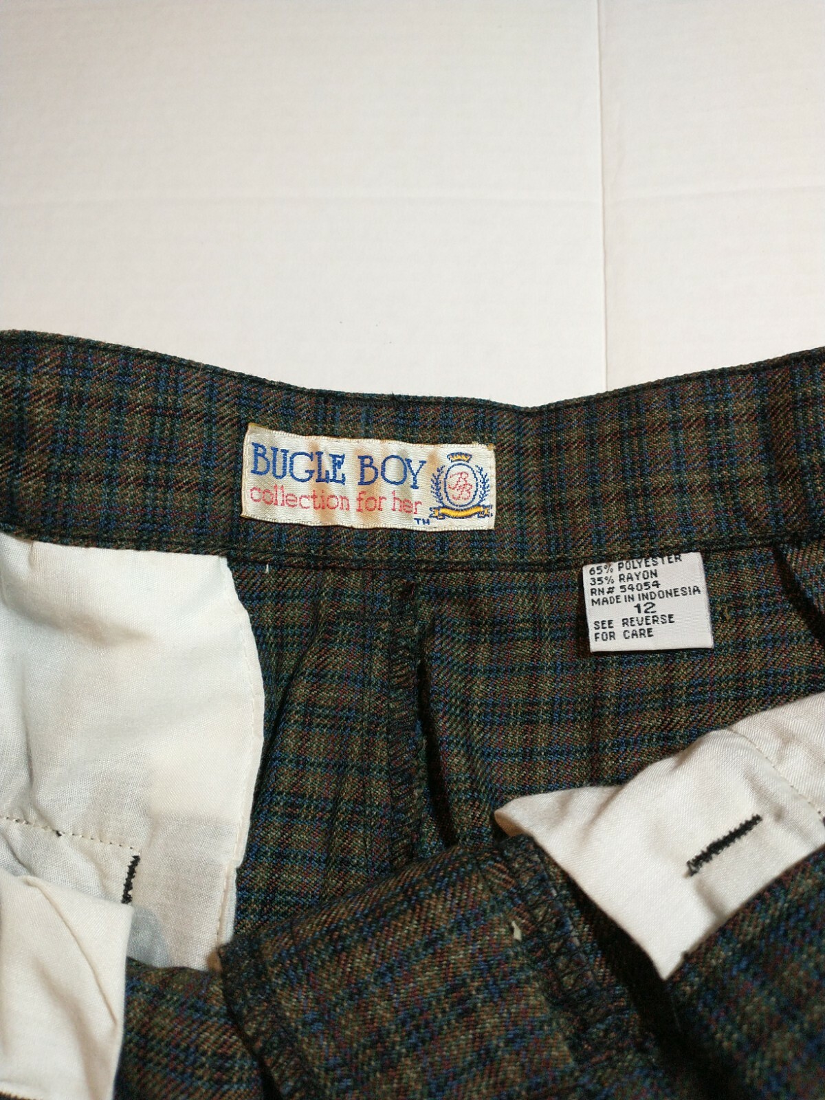 Vintage Bugle Boy For Her Collection Poliester Rayon … Gem