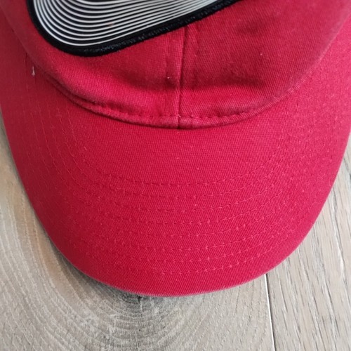 Nike Hat Fitted Toddler Baseball Cap 4 7 Red Cotton Large White Swoosh - Picture 7 of 13