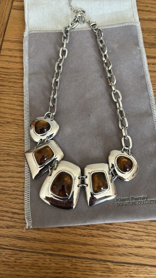 Lia София серебро заявление ожерелье - Изображение 2 из 2