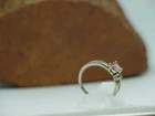 Sterling Silver Ring .50ct Pink Ice & CZ oval Solitaire Vintg Sz 7 2.6gr Dainty — photo 2