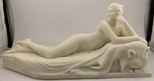 CANOVA CLASSICAL SCULPTURE NAIAD 9.8 INCH/250 MM (WIDTH), MUSEUM REPRODUCTION