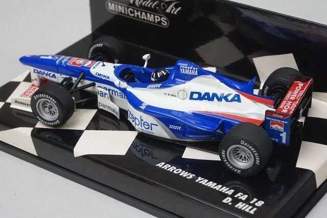 1:43 MINICHAMPS 430970001 Arrows Yamaha FA18 1997 #1 D.Hill model car - Image 2 of 4
