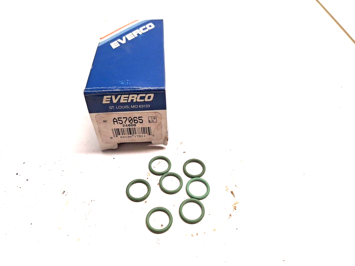 LOT OF 7 NOS EVERCO A/C O-RING GREEN # 8 A57065 | eBay