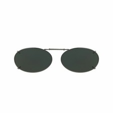 Solar Shield Clip-On Polarized Sunglasses, 54 OVAL 6