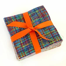 Pretty in Plaid 90 piece  charm pack 5" squares 100% cotton fabric quilt blues