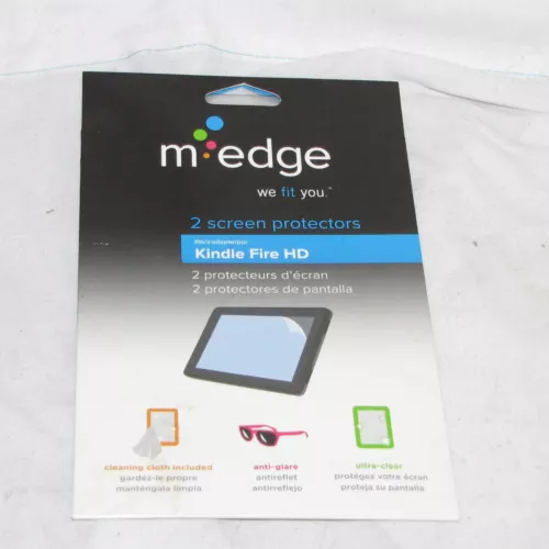 Kindle Fire HD Screen Protector 1 Pack  M-Edge Cleaning Cloth