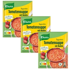 KNORR instant soup: TOMATO with noodles 3pc/9 servings FREE SHIP