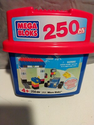 MEGA BLOKS 250-Piece MICRO BLOKS NEW SEALED RARE 2011 Smaller building blocks 
