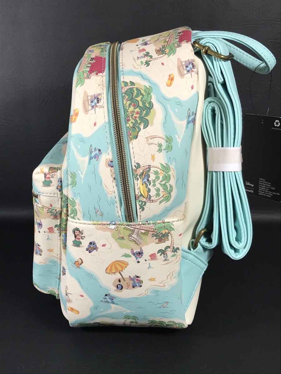 Lilo & Stitch Island Map Mini Backpack Loungefly Disney Lilo & Stitch Island Map Mini Backpack | eBay main image 2