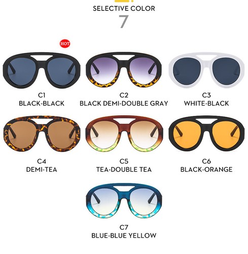 Vintage women's sun outdoor sunscreen casual sunglasses - Bild 12 von 20