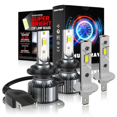 H1 H7 LED Headlight Bulbs For Kia Rio 2012 2013 2014 2015 2016 2017 6500K White
